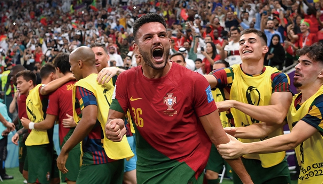 2022 世界盃 │ 葡萄牙 Goncalo Ramos 先發上演帽子戲法 大勝瑞士晉級8強