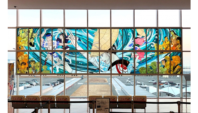 來跳阿波舞吧｜德島機場的大型彩繪玻璃作品揭幕！